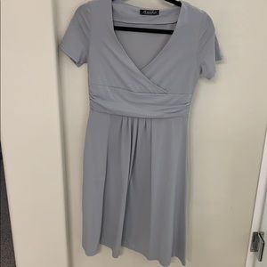 Beautiful gray maternity dress!!